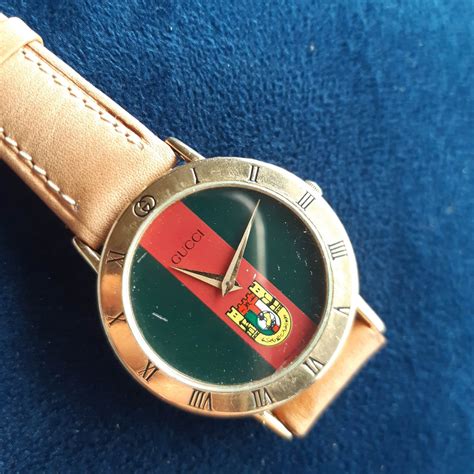 gucci quartz watch red and green real or fake|Gucci quartz watch stainless steel.